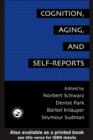 Cognition, Aging And Self-Reports - eBook
