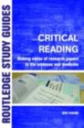 Critical Reading : Making Sense of Research Papers in Life Sciences and Medicine - eBook