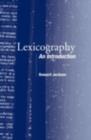 Lexicography : An Introduction - eBook