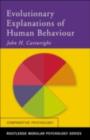 Evolutionary Explanations of Human Behaviour - eBook