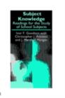 Subject Knowledge : Readings For The Study Of School Subjects - eBook