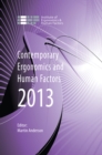 Contemporary Ergonomics and Human Factors 2013 : Proceedings of the international conference on Ergonomics & Human Factors 2013, Cambridge, UK, 15-18 April 2013 - eBook