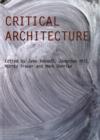 Critical Architecture - eBook