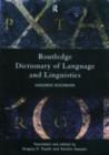 Routledge Dictionary of Language and Linguistics - eBook