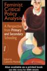 Feminist Critical Policy Analysis I - eBook
