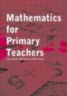 Mathematics for Primary Teachers - eBook