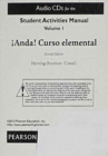Audio CDs for Student Activities Manual for Anda! Curso Elemental, Volume 1 - Book