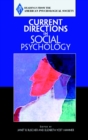 Current Directions in Social Psychology - Book