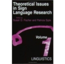 Theoretical Issues in Sign Language Research : Linguistics v. 1 - Book