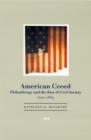 American Creed : Philanthropy and the Rise of Civil Society, 1700-1865 - eBook