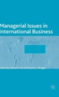 Managerial Issues in International Business - Book