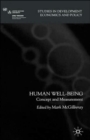 Human Well-Being : Concept and Measurement - Book