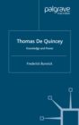 Thomas de Quincey : Knowledge and Power - eBook