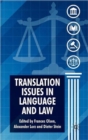 Translation Issues in Language and Law - Book