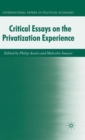 Critical Essays on the Privatisation Experience - Book