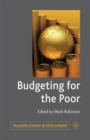 Budgeting for the Poor - Book