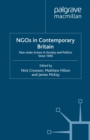 NGOs in Contemporary Britain : Non-state Actors in Society and Politics since 1945 - eBook