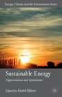Sustainable Energy : Opportunities and Limitations - Book