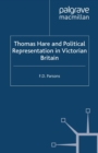 Thomas Hare and Political Representation in Victorian Britain - eBook