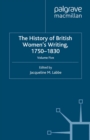 The History of British Women's Writing, 1750-1830 : Volume 5 - eBook