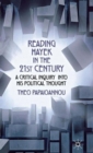Reading Hayek in the 21st  Century : A Critical Inquiry into His Political Thought - Book