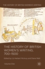 The History of British Women's Writing, 700-1500 : Volume One - eBook