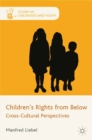 Children's Rights from Below : Cross-Cultural Perspectives - eBook