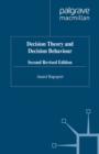 Decision Theory and Decision Behaviour - A. Rapoport