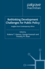 Rethinking Development Challenges for Public Policy : Insights from Contemporary Africa - eBook
