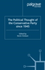 The Political Thought of the Conservative Party Since 1945 - eBook