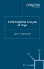 A Philosophical Analysis of Hope - eBook
