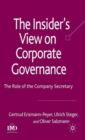 The Insider's View on Corporate Governance : The Role of the Company Secretary - Book