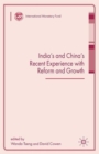 India's and China's Recent Experience with Reform and Growth - Book