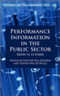 Performance Information in the Public Sector : How it is Used - Book