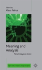 Meaning and Analysis: New Essays on Grice - Book