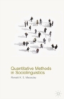 Quantitative Methods in Sociolinguistics - Book