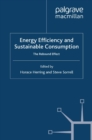 Energy Efficiency and Sustainable Consumption : The Rebound Effect - eBook