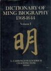 Dictionary of Ming Biography, 1368-1644 - Book