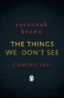The Things We Don't See - Book