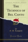 The Technics of Bel Canto - eBook