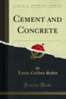Cement and Concrete - eBook