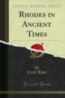 Rhodes in Ancient Times - eBook