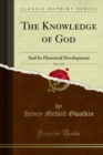 The Knowledge of God : And Its Historical Development - eBook