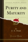 Purity and Maturity - eBook