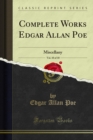 Complete Works Edgar Allan Poe : Miscellany - eBook