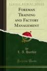 Foreman Training and Factory Management - eBook