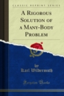 A Rigorous Solution of a Many-Body Problem - eBook