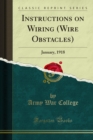 Instructions on Wiring (Wire Obstacles) : January, 1918 - eBook