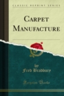 Carpet Manufacture - eBook