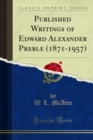 Published Writings of Edward Alexander Preble (1871-1957) - eBook